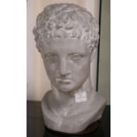 A composition classical bust H.42cm.