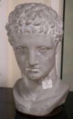 A composition classical bust H.42cm.