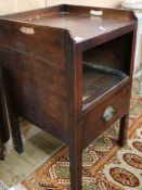 A George III tray top commode W.48cm