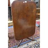 A mahogany tilt top table W.117cm