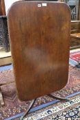 A mahogany tilt top table W.117cm