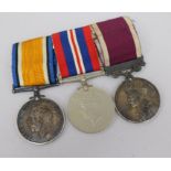 A group of World War I/World War II medals to Sergeant H.A. Brookshaw RA including Long Service