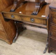 A Regency style sofa table W.82cm