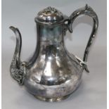 A Victorian EPNS coffee pot H.22cm