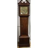 Jolm Coates of Cirencester - a mid 18th century oak 8 day longcase clock H.199cm