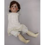 A German bisque head doll "Queen Louise" (a.f.).