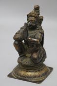 An Indian bronze garuda figure