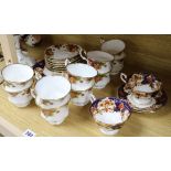 A Royal Albert Old Country Roses part teaset and sundries