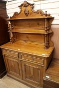 A 19th century French cherrywood chiffonier W.120cm