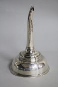 A George III silver wine funnel, Thomas Harper I, London, 1792, 13cm.