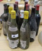 Twelve bottles of wine and a bottle of Aalborg Akvavit