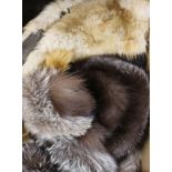 A group of assorted fur stoles