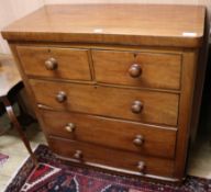 A Victorian mahogany chest of drawers W.99cm