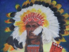 Helena Lipsanenoil on boardNative Americansigned