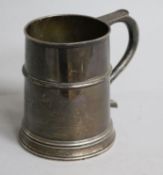 A George V silver mug, maker, F&P, London, 1923, 93mm, 7 oz.