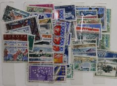 A box of World and Commonwealth stamps
