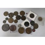 A small group of British copper and bronze coins, 18th/19th century many VF or better