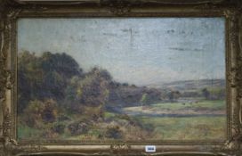 Richard Gay Somerset (1848-1928), oil on canvas, On The Conway, signed, 40 x 68cm