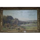 Richard Gay Somerset (1848-1928), oil on canvas, On The Conway, signed, 40 x 68cm