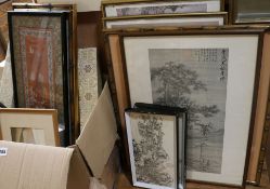 Five assorted Chinese watercolours