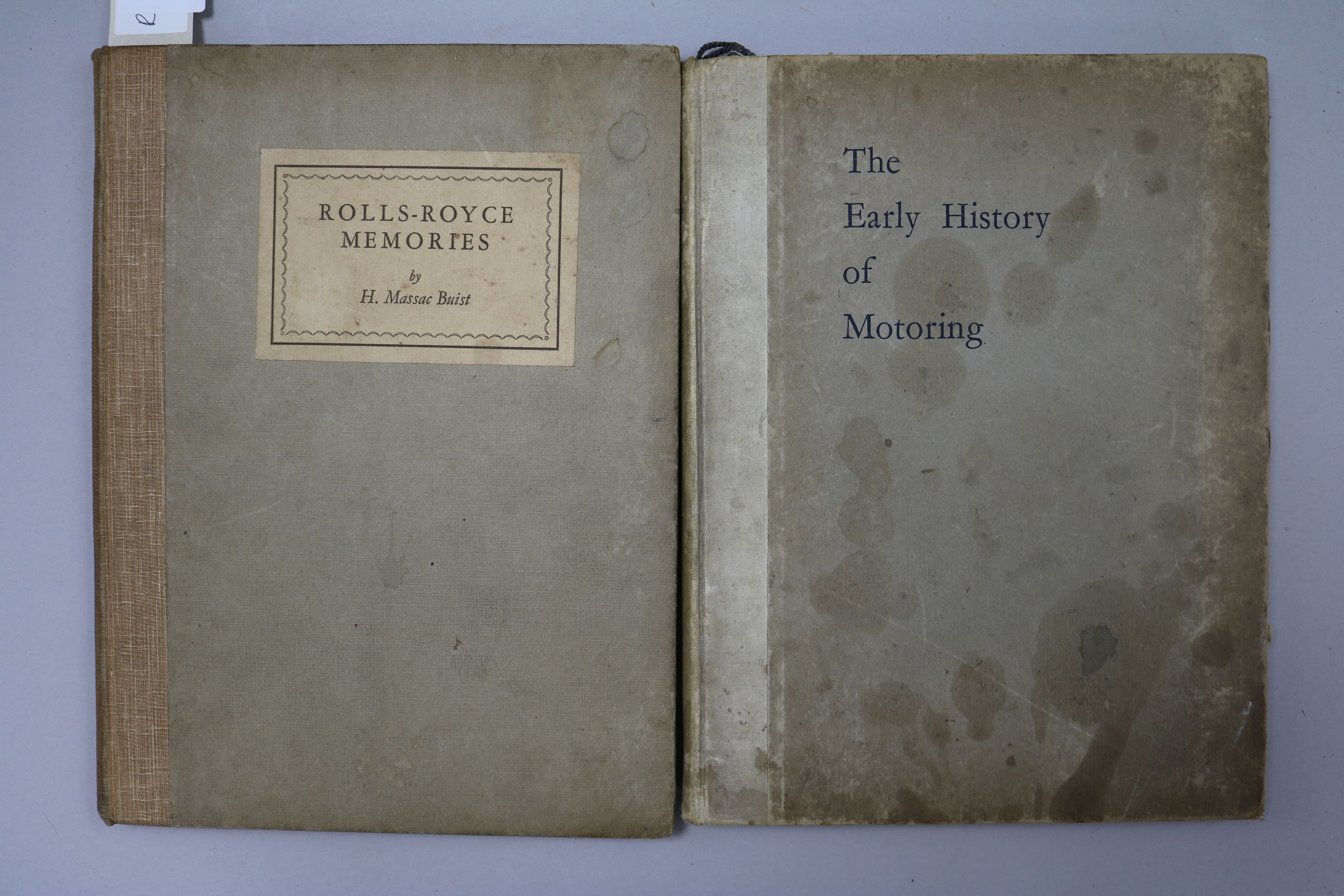 Claude Johnson, 'The Early History of Motoring', published by Ed. J. Burrow & Co. Ltd., c.1925, H.