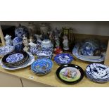 A quantity of decorative ceramics