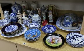 A quantity of decorative ceramics