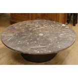 A fossil top coffee table, W.101cm