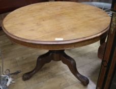 A Victorian mahogany breakfast table