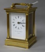 A Matthew Norman miniature carriage timepiece (partially dismantled)