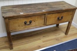 A pine dresser base 141cm