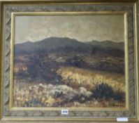 Sandrini, oil on canvas, Dans Les Basses Alpes
