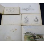 Thomas Haisey and Daughter. A collection of assorted Victorian sketch books