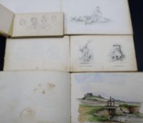 Thomas Haisey and Daughter. A collection of assorted Victorian sketch books