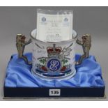 A Paragon limited edition Royal 1947-1972 commemorative loving cup, 176/750, in original box