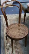 A set of four Dinette bentwood chairs