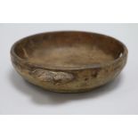 A Mouseman oak bowl, diameter 16.5cm