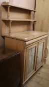 A Victorian pine chiffonier, W.93cm