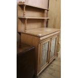 A Victorian pine chiffonier, W.93cm