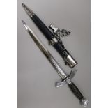 A WW2 First pattern Luftwaffe dagger, maker Paul Weyersberg, 48cm