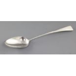 A George III silver Old English pattern basting spoon, by Stephen Adams, hallmarked London 1799,