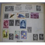 Two albums of world stamps including unused Geo V commonwealth and first day covers