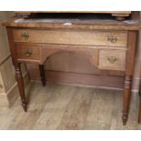 An early Victorian oak side table, W.91cm