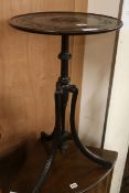 An Edwardian carved mahogany occasional table W.43cm