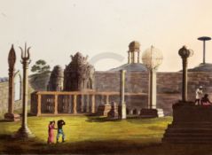 H. Merke and Harraden after James Hunter6 coloured aquatintsA Moorish Mosque at Bangalore, The South