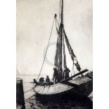 Arthur Briscoe (1873-1943)etching'Dutch Eel Boat 1933'signed in ink, 1/7513.75 x 10in.