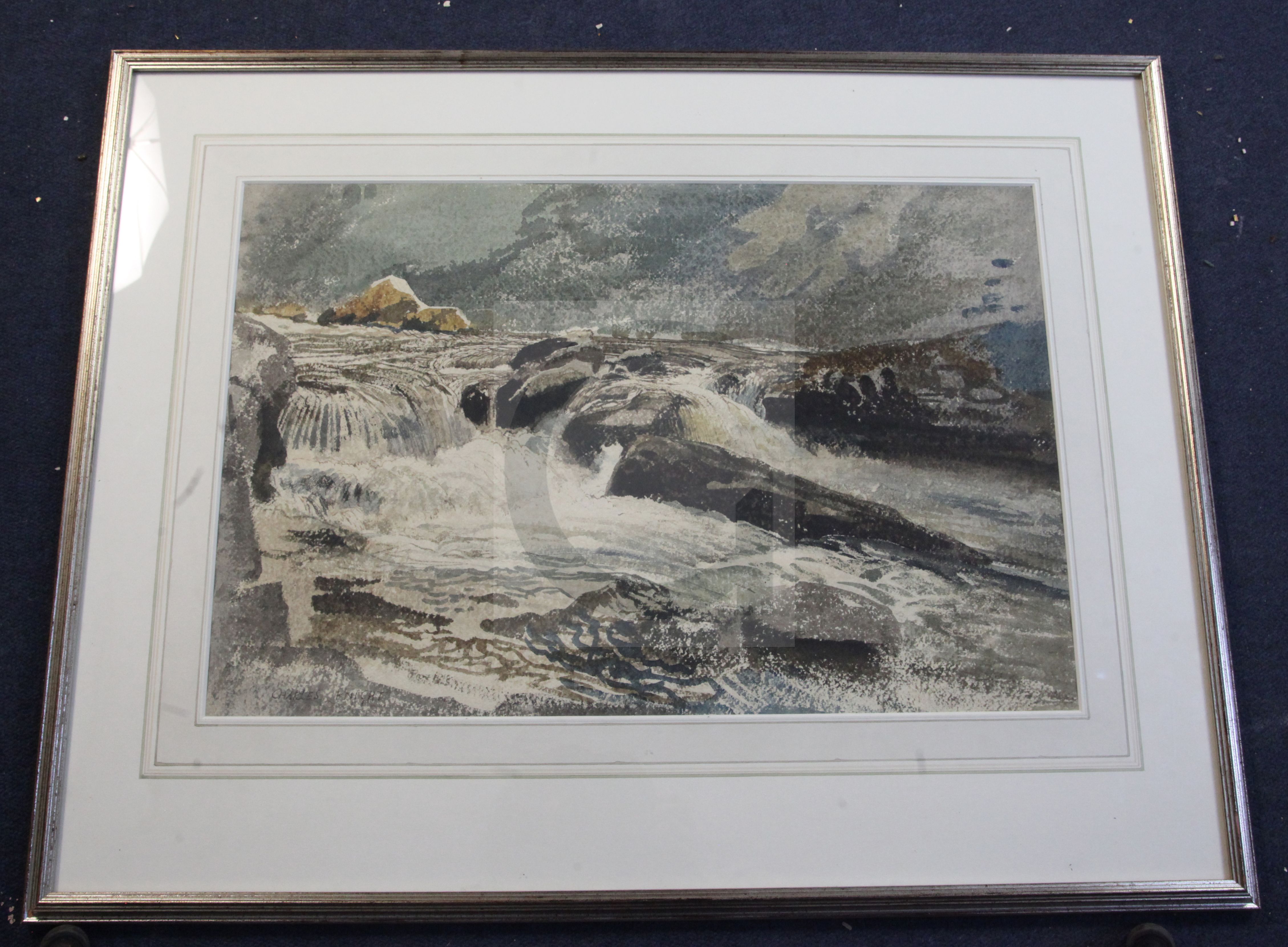 Charles Knight (1901-1990)watercolourFalls on the Lynn, North Devonsigned14.5 x 22in. - Image 2 of 3