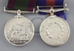 A medal duo, comprising New Zealand named to Ensign & Lt. A. J. A. Jackson, 2nd Battalion 18th Royal