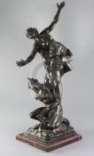 After Giambologna. A 19th century French bronze group 'Rape of the Sabine Women', on a