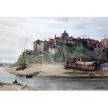 Charles Edward Holloway (1838-1897)watercolourRye viewed from the riversigned and dated 188724 x